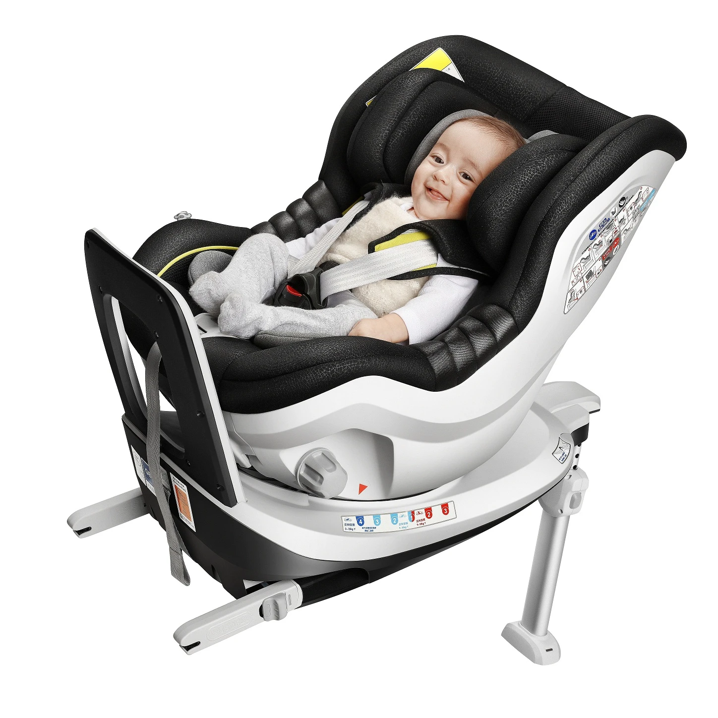  Детские автомобильные сиденья R101a black group 0 + i с isofix и поддержкой ног ece r44 лучшее