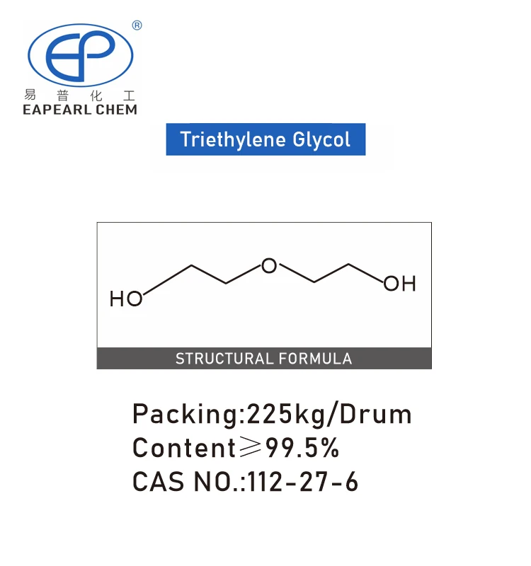 High Quality High Purity 99% Colorless CAS no 112-27-6 Triethylene Glycol with Low Price