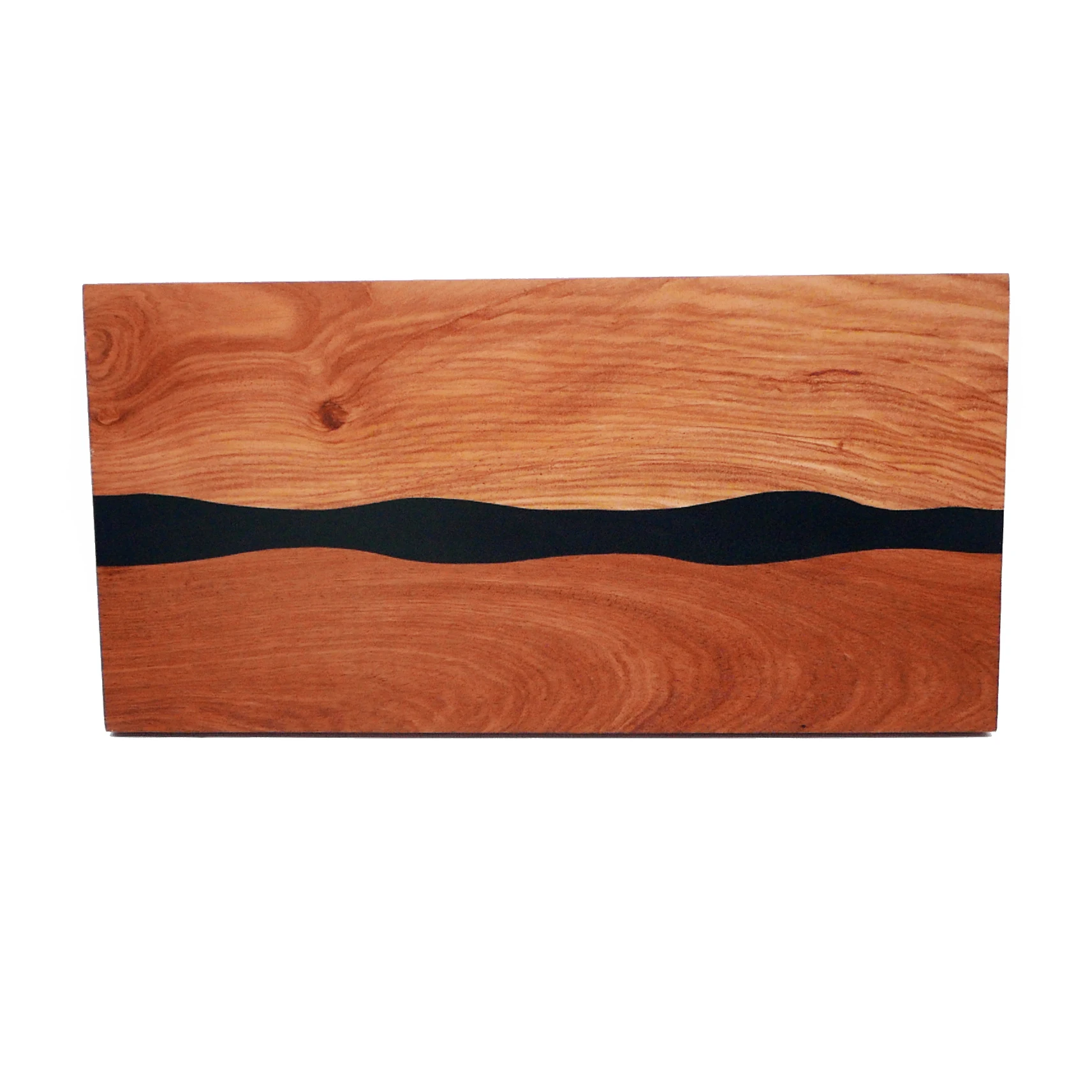 Kitchen Accessories High Quality  Epoxy Resin Wooden River Cheese Board Acacia Cutting Board
