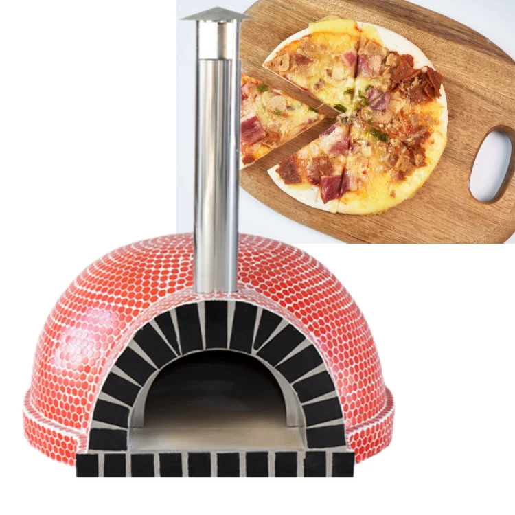 Итальянская уличная духовка для пиццы woodfire 500 градусов, круглая керамическая печь для выжигания, встроенные духовки для пиццы, цена