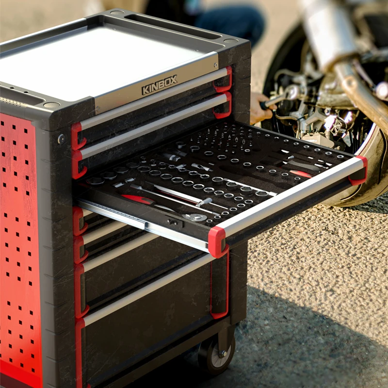Ningbo Kinbox 05RS3M7 232 Pcs Hot Multipurpose Car Repairing Workshop Tool Cabinet