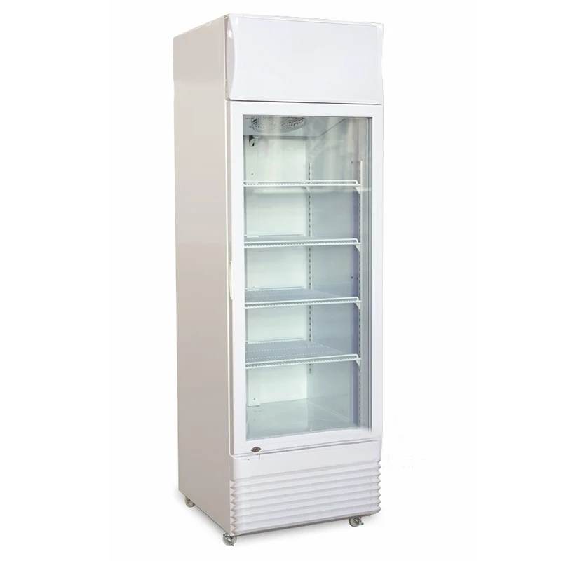 Оптовая продажа 360 л один стеклянный дверной коммерческий холодильник с свежими холодными напитками и пищевым пивом заводская цена в Китае