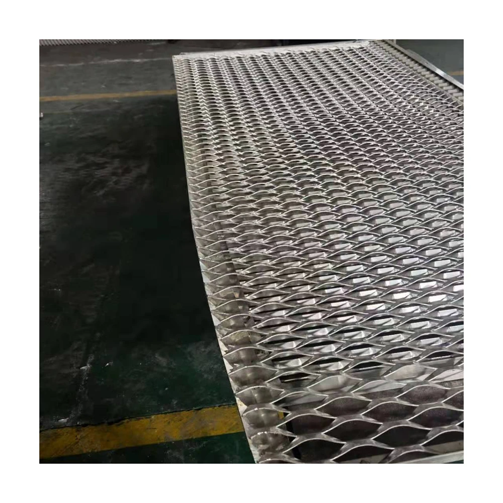 Building material Framed Aluminum Expanded Mesh facade Cladding with frame