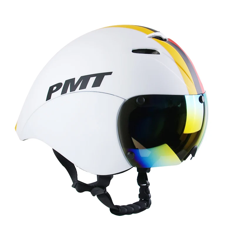 PMT factory direct triathlon helmet lightweight magnetic suction goggles integrated molding process bicycle helmet