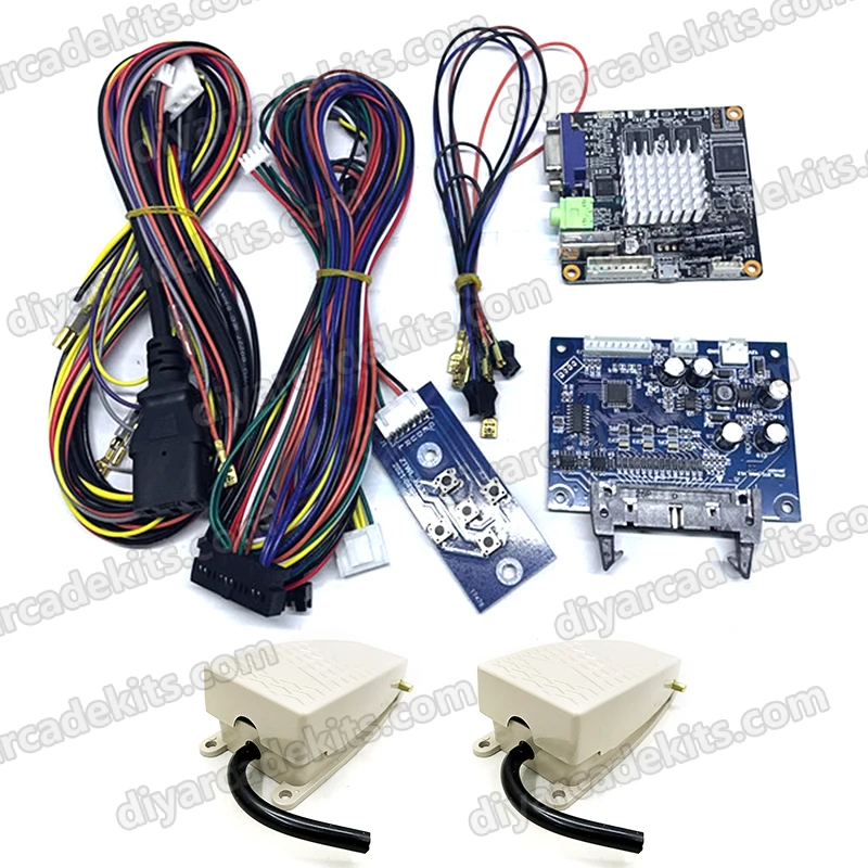 Children Arcade Simulation Car Racing Game Motherboard Amusement Game Machine Accessories FF91 Crazy Racing Kit