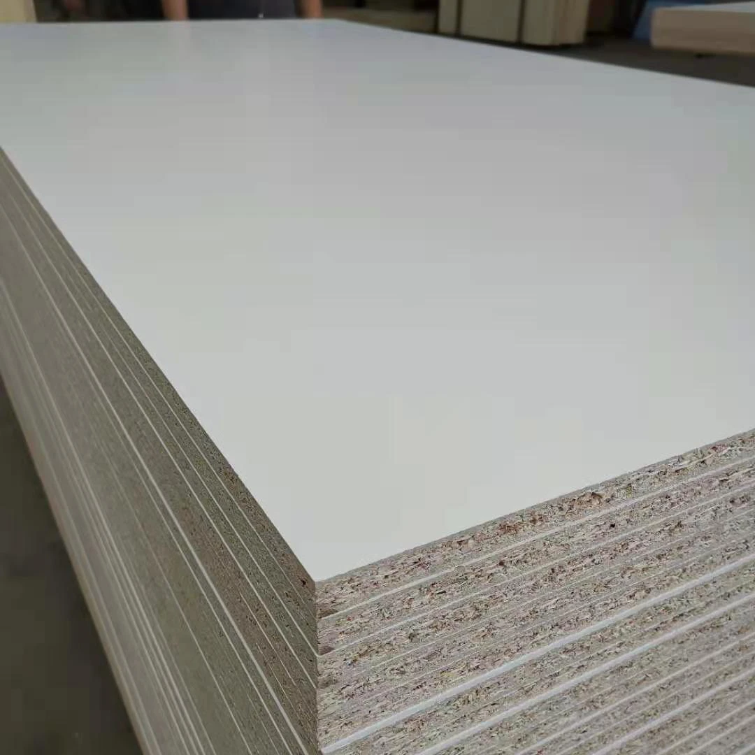 China factory direct sale good price white melamine particle board laminated particle board