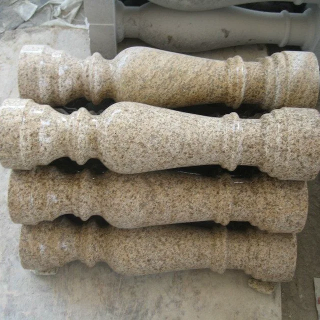 Solid House Staircase Handrail Railing Decoration Hot Selling Granite Baluster For Stairs