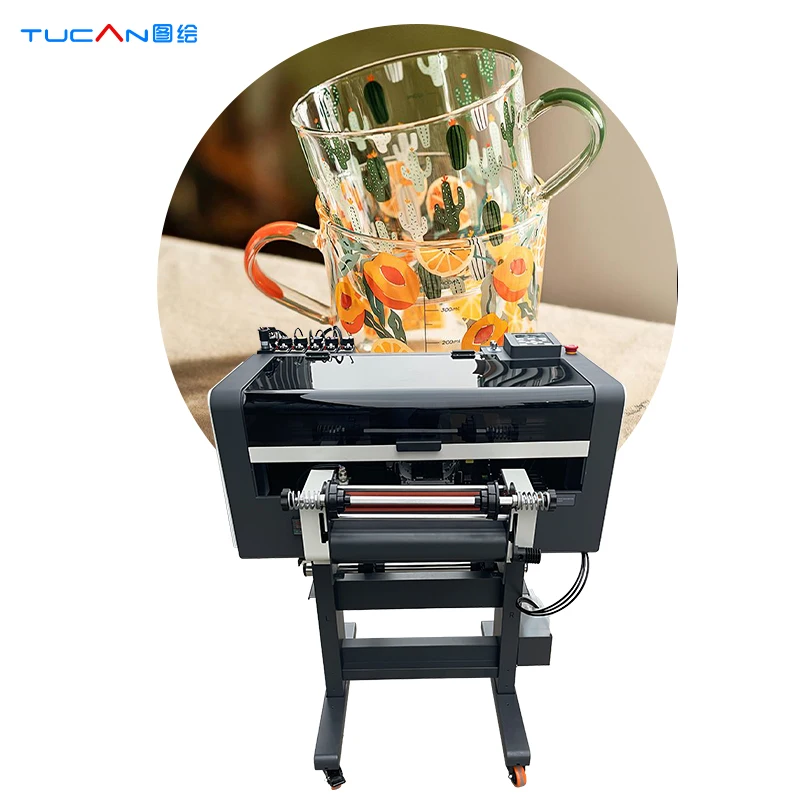 Custom Printing 3D Logo UV DTF Printer Transfer Sticker Label Waterproof UV DTF Cup Wrap Transfers