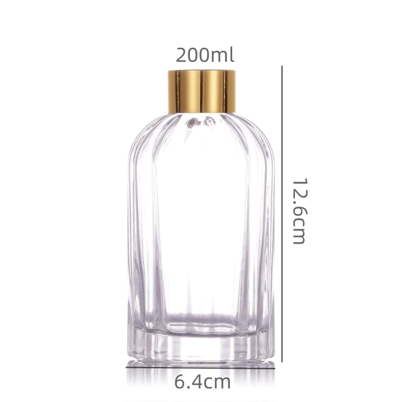 Creative model Transparent Glass empty aromatherapy bottle Reed Diffuser Bottle with Lid Hedgehog shape