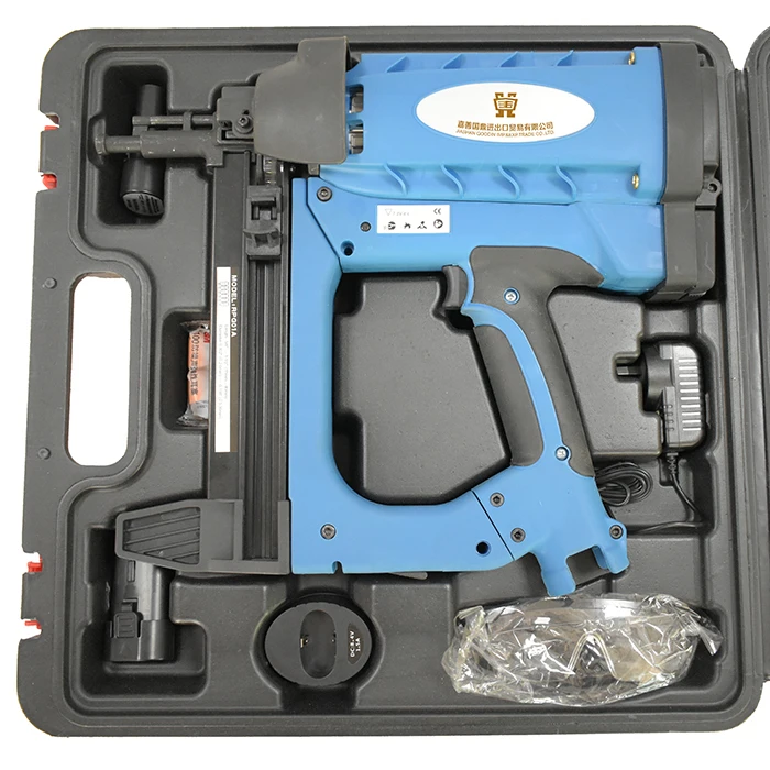 Portable Cordless Non Pneumatic Power Tools Concrete Nail Gun Cordless Gas Nailer GSR40 With High Efficiency Gas Nail Gun