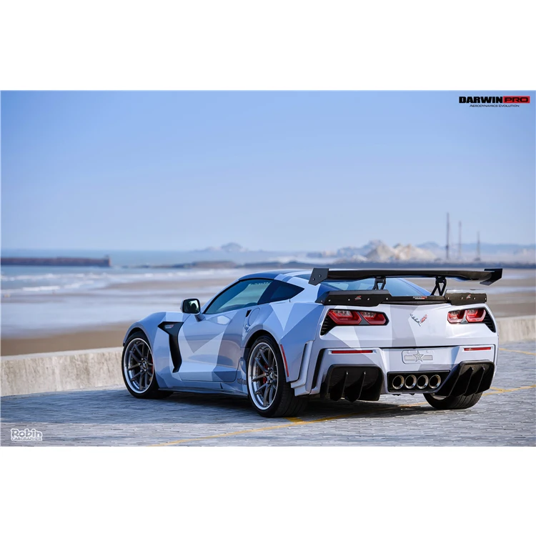 Carbonado Z06APR Style Carbon Fiber Trunk Spoiler wings ForChevrolet Corvette C7 Z06 GS