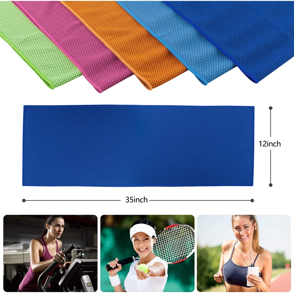 Glofit Portable Sports Workout Fitness Gym Yoga Pilates Travel Camping Ice Cool Towel Quick Dry Microfiber Cooling Towel