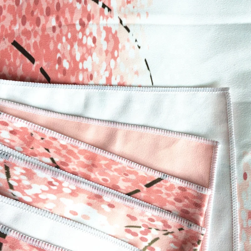 Wholesale Custom Print Quick Dry Eco Friends Non Slip Microfiber Sports Gym Yoga Towel