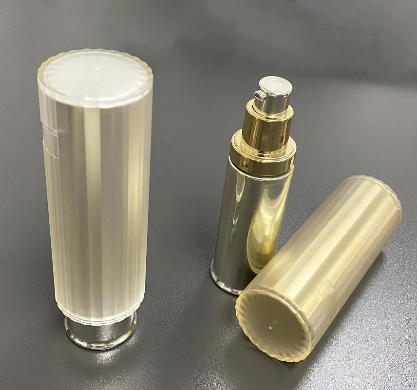ODM OEM Роскошная акриловая бутылка для лосьона косметическая бутылка с насосом для ухода за кожей упаковка пластиковые бутылки