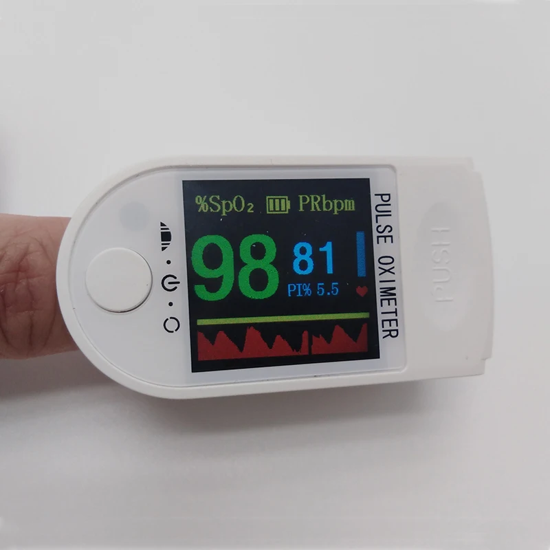 
Finger pulse oximeter QVGA big HD screen good quality lowest price for sale 