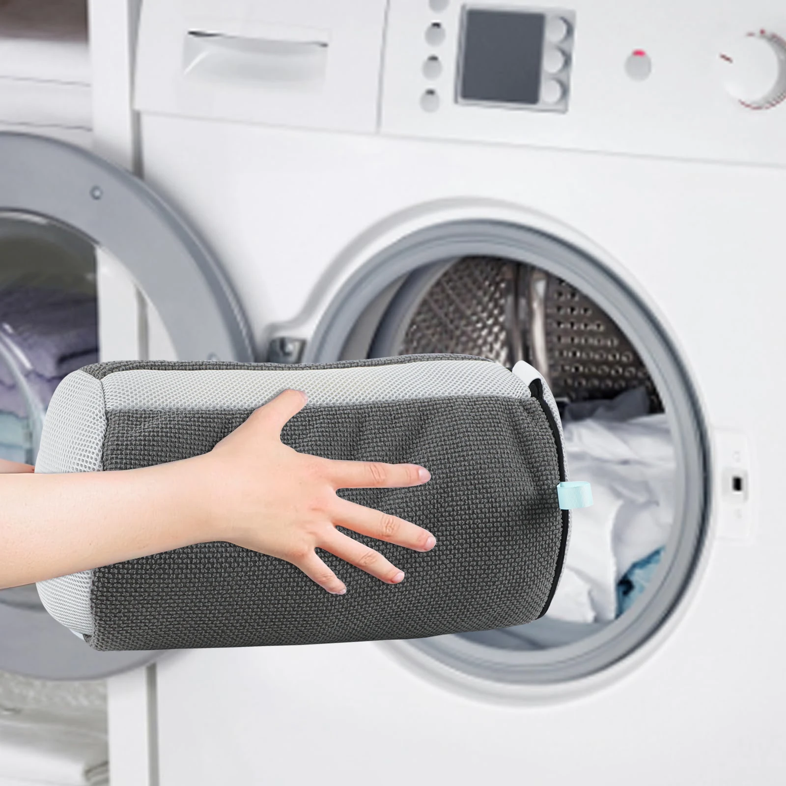 Customized wholesale Chenille Anti-deformation Shoe Washing Bag for Washing Machine Premium Zipper Durable Laundry Bag