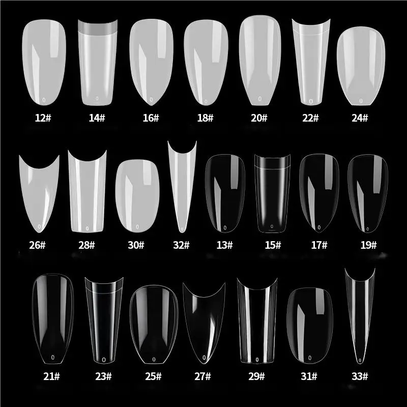 Ultra-thin traceless wear nail  piece Denim French nail piece oval pointed ballet transparent wear nail wholesale