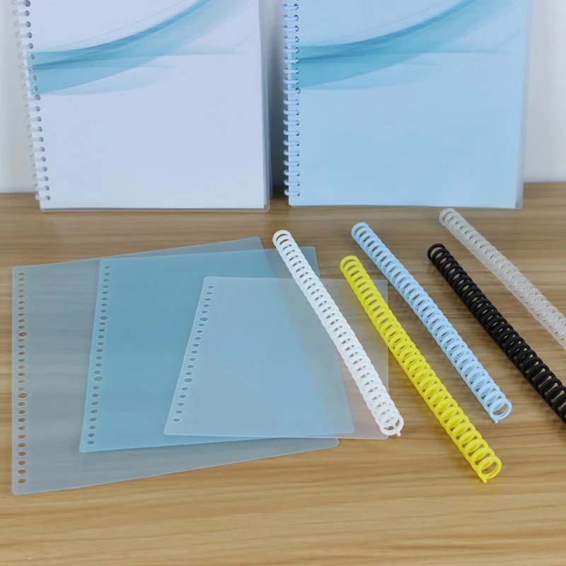 Thickened 0.5mm perforated A4 cover B5 A5 binding film 20 holes 30 holes 26 holes perforated jacket