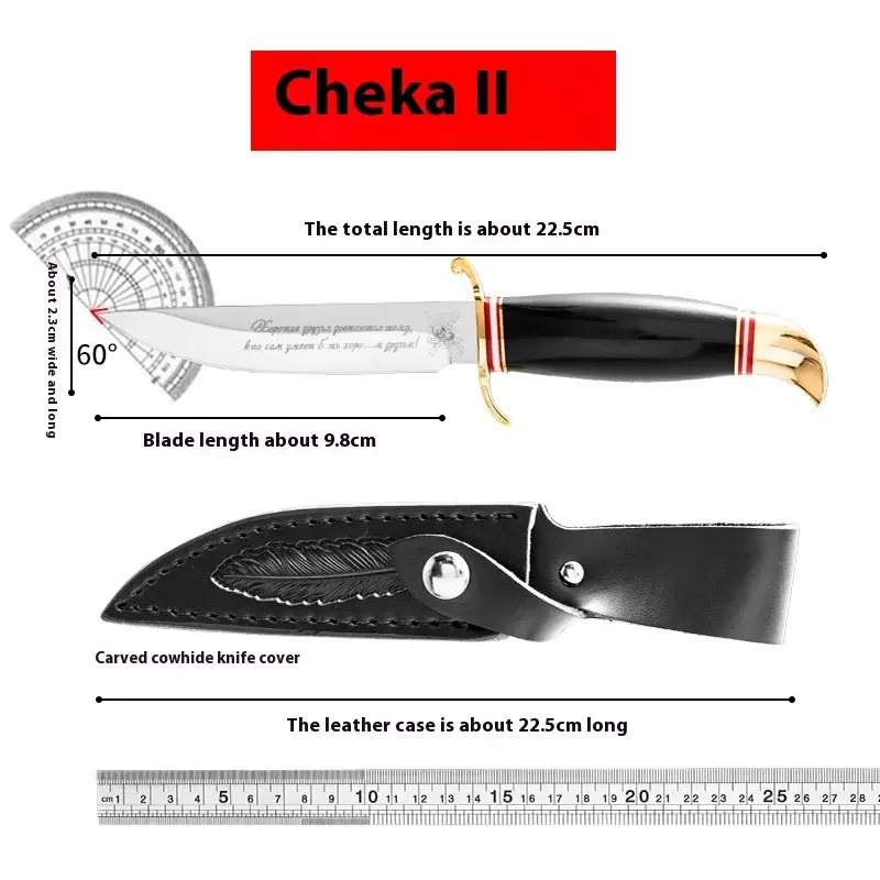 Kaka Second Generation D2 Steel High Hardness Camping Knife Portable Wood Multi-Functional Outdoor Knife