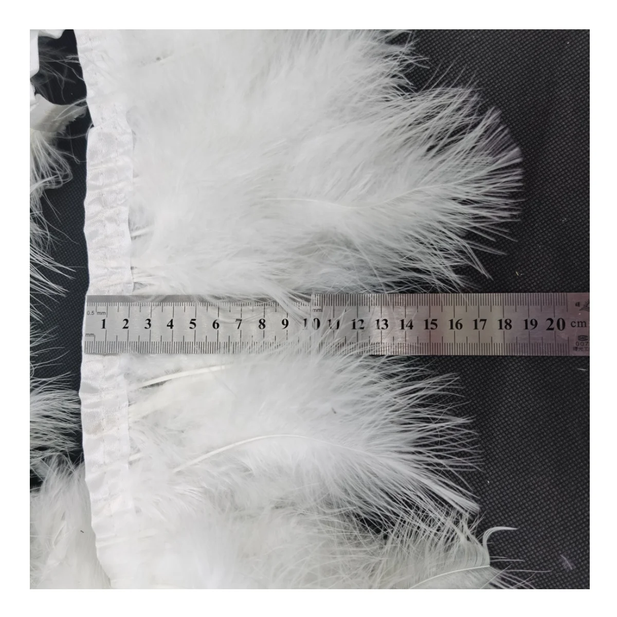 2 yards per pack  width 13 -18 cm good quality  Turkey feather trim natural Turkey Feather Quality Trimming Fringe for Dress