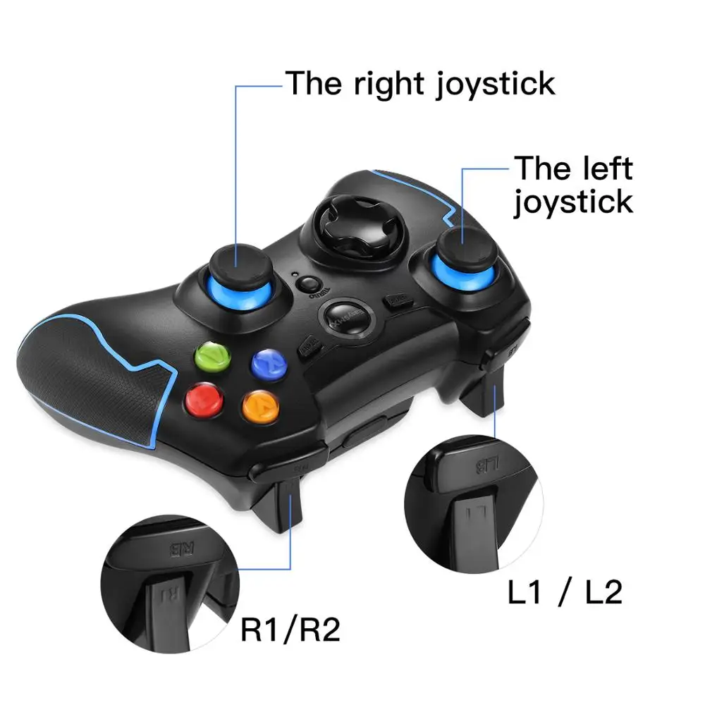 TXark joystick controller BT remote support Android and IOS for vr ar games remote controls