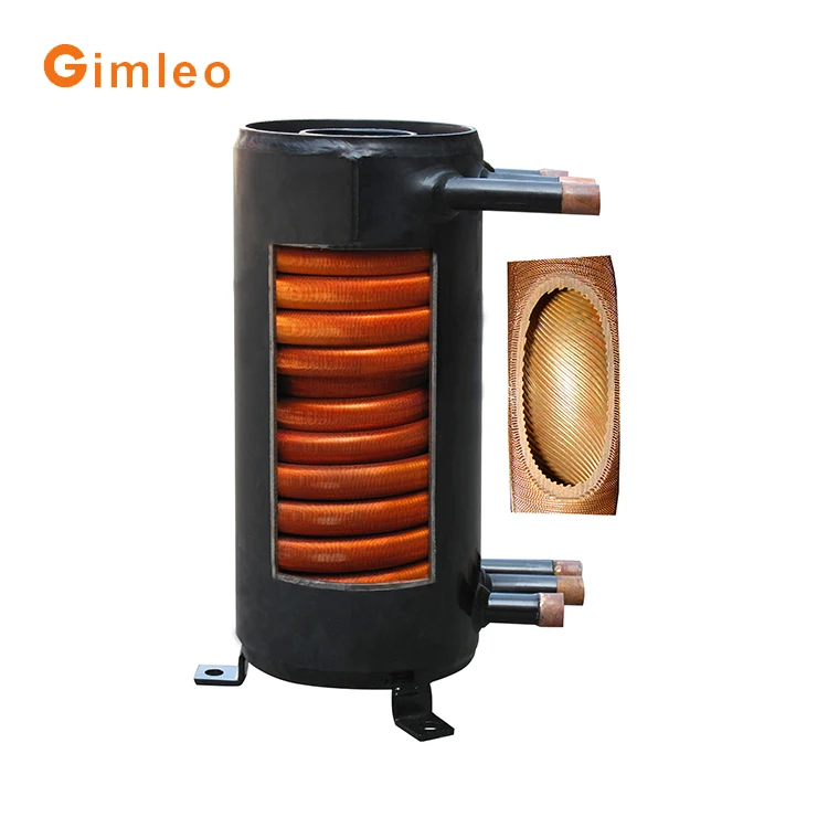 China Copper condensers and heat pump heat exchangers / spiral copper tube heat exchanger
