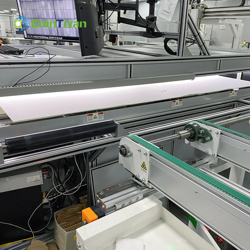 EL Detection and Appearance Tester Integrated Machine solar panel production line Solar cell production machinery