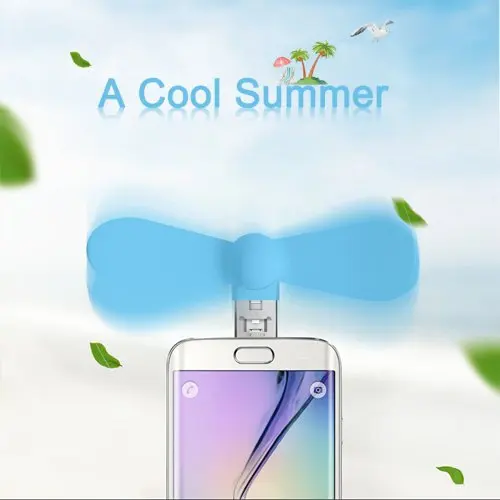 Custom logo 3 in 1 Type C Fan Portable Mobile Phone USB Mini phone Fan for Android Mobile Phones for iPhone