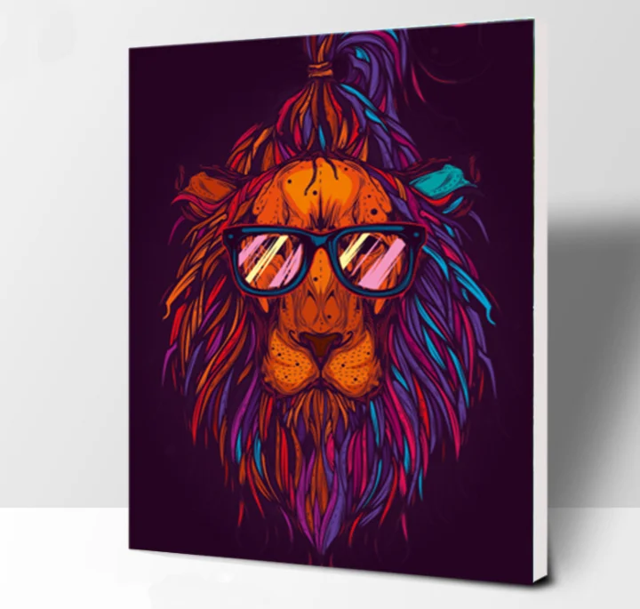 Hot Sell DIY Digital Painting Factory Custom Creative Animal Theme Painting By Numbers Hand-painted Oil Drawing For Wall Art