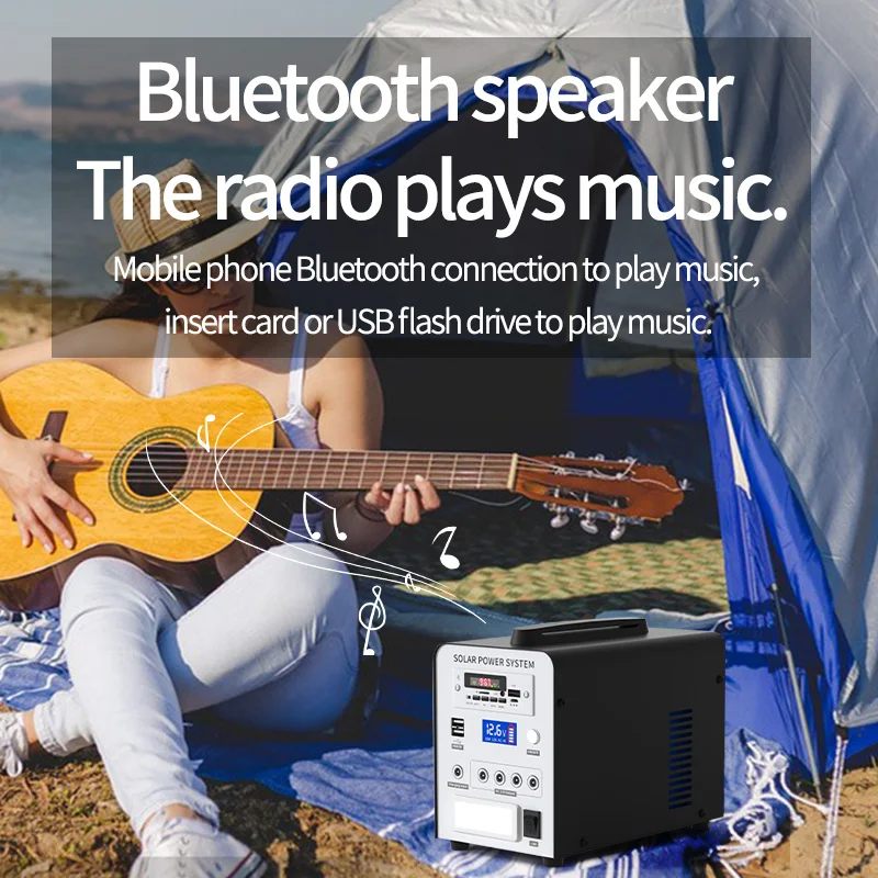 Yida New Style Solar Battery 12.8V 230.4Wh 18Ah Usb Port 220V 18V Solar Charging With Solar Energy System AC Charging port