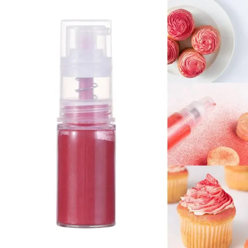 Pearlized Edible Shimmer Glitter Dust Pump Spray for Gumpaste Cookie Dessert Cupcake