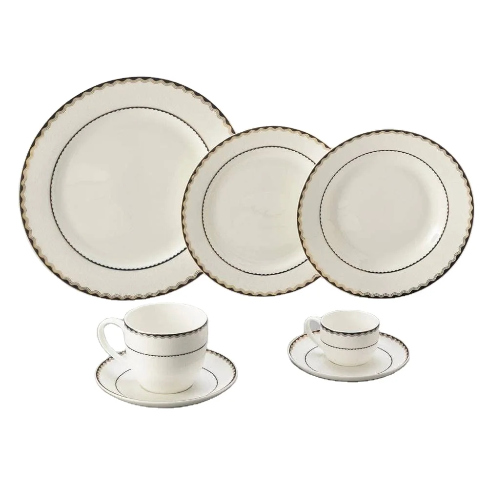 European Style 42pcs  plate set/ porcelain luxury dinnerware set /Tableware set for 6
