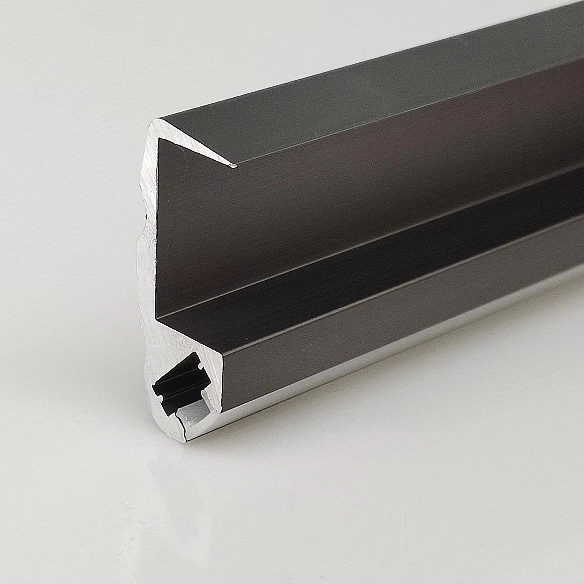 Factory direct aluminum profile 18mm three-dimensional no slot laminate wood cabinet aluminum profile light