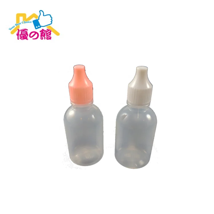 
Cute eye 30ml flat dropper plastic bottle 
