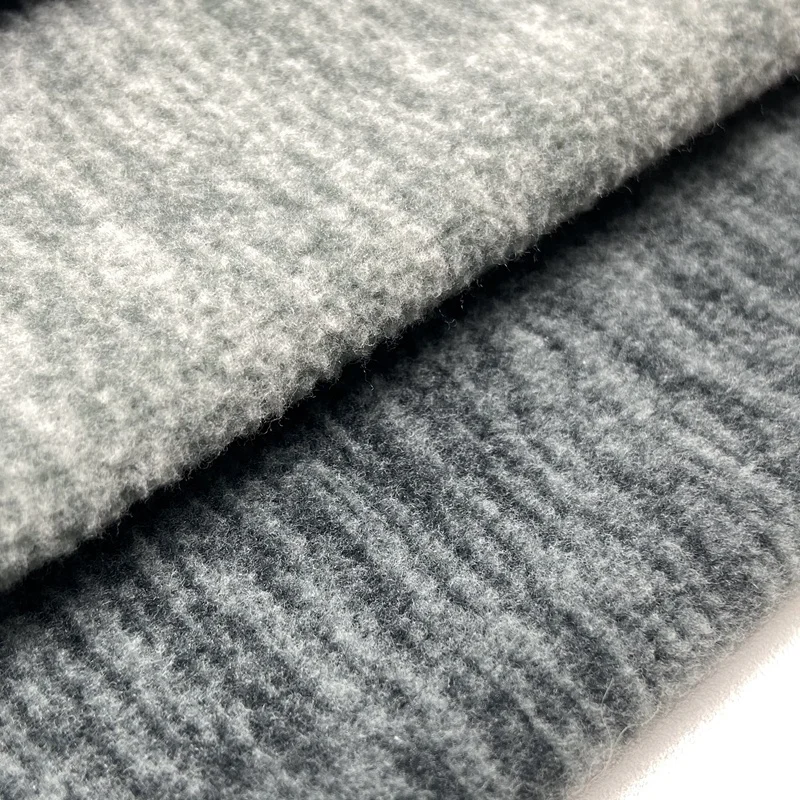 New style winter jacket 100% polyester dark color 260GSM knitting cationic polar fleece fabric