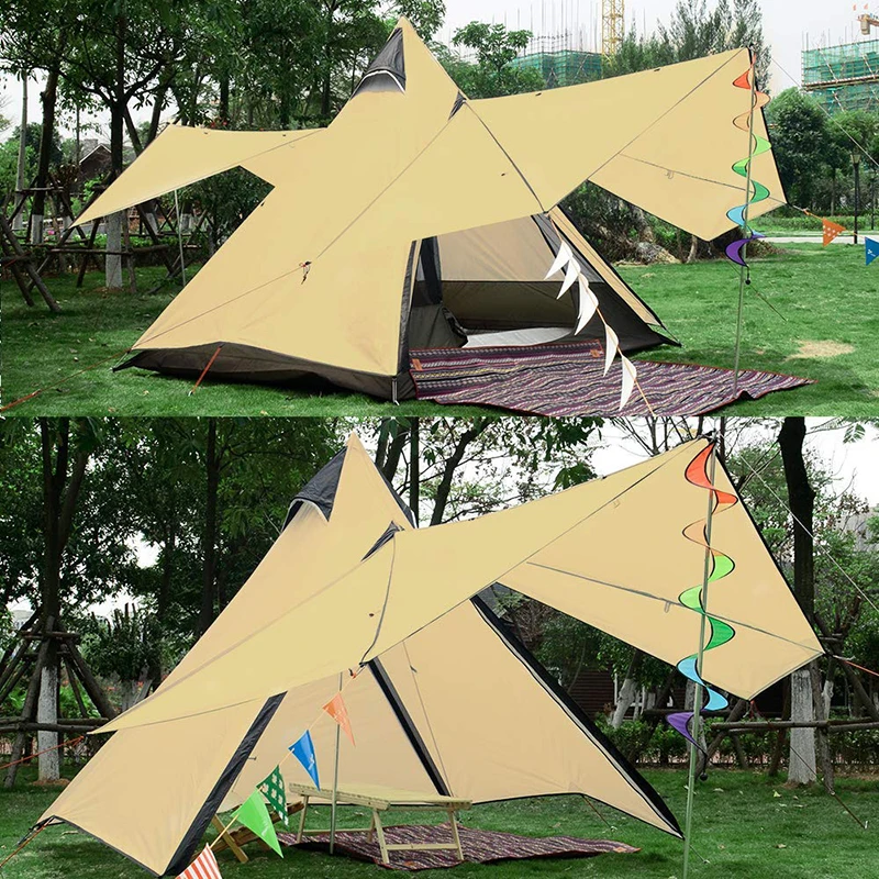 4 Person Family Tipi Teepee luxury Tent kids canvas tents camping outdoor waterproof