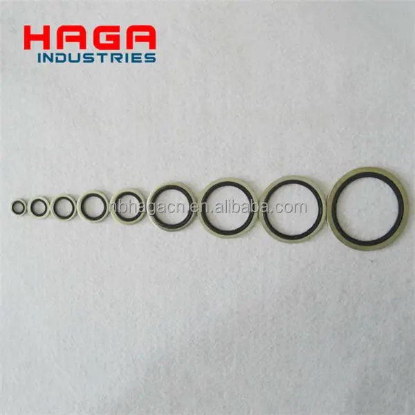 Bonded Washer And O-Ring Hydraulic Metal And Rubber Seal Rings Usit