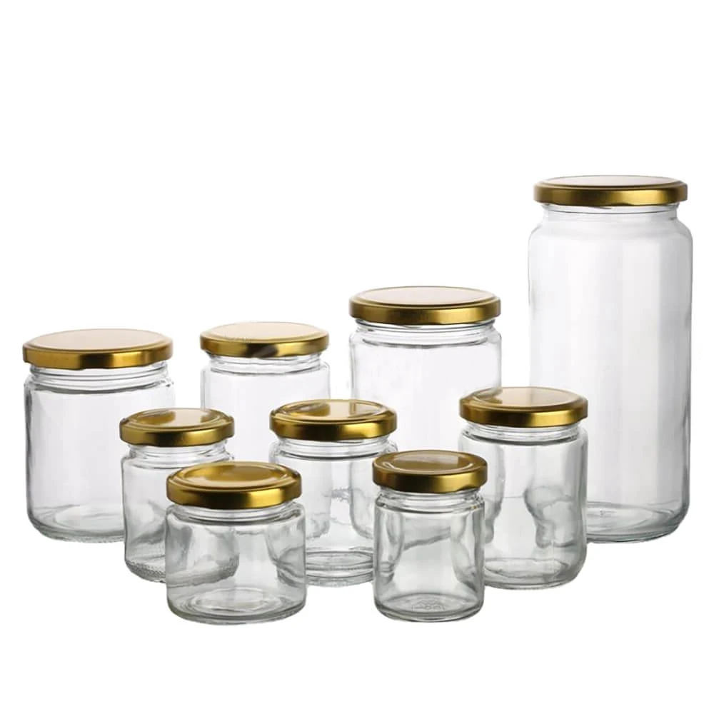 In Stock Mason Jar Jam Canning Storage Pickle Jam Cookie Glass 30ML-1000ML Kitchen Food Container Multifunction Classic