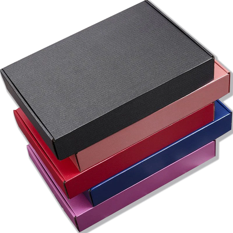 Low -cost Low Moq Custom Logo Pink Corrugated Mailer Cardboard Paper Packaging Mailing Postal Shipping Box