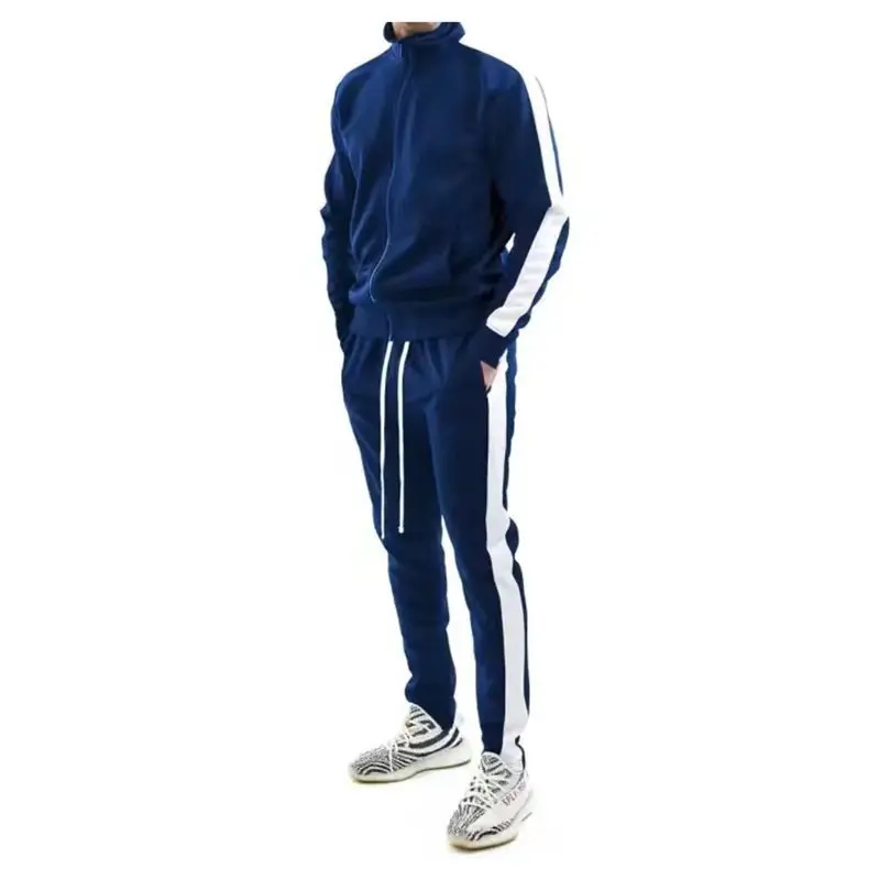 High Quality Men Tracksuit Sport Wear Custom Design Logo Sports Casual Clothing Suit Plain Tracksuits For Men