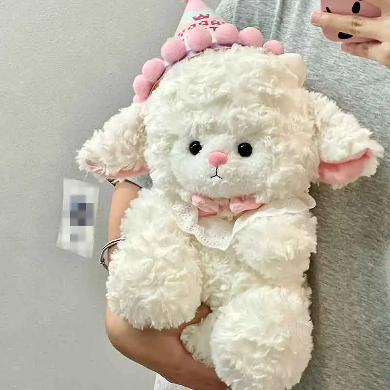 2024 Hot Selling Popular Designs White Sheep Plush Toys Stuffed Animal Toys Customized Cartoon Lamb For Office