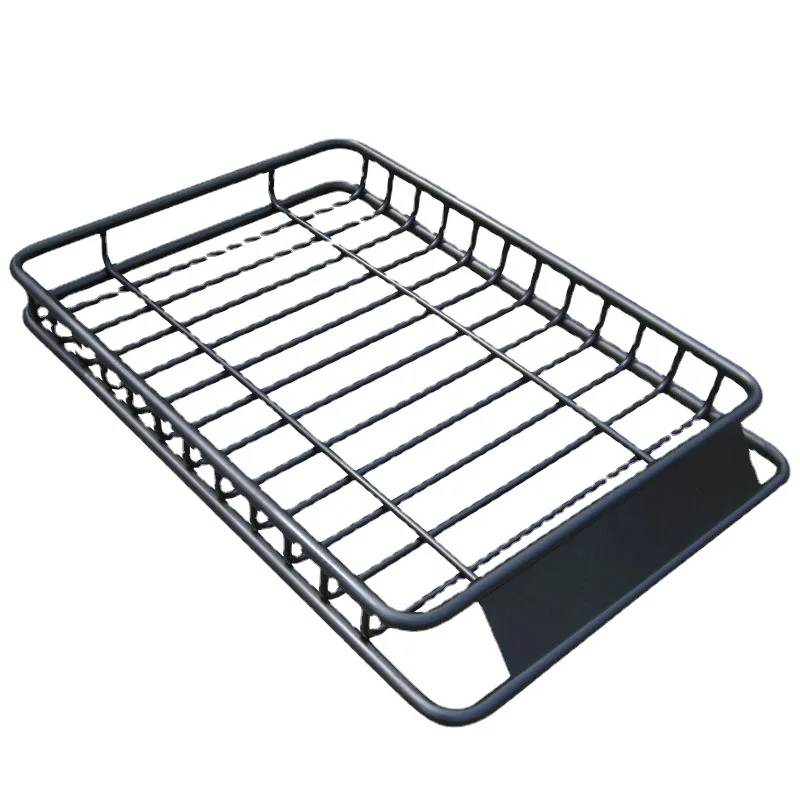 Car Roof Basket Roof Rack Cargo Basket Set Car Top Luggage Holder Car Luggage Carrier Universal Black Steel Top Cargo Carrier