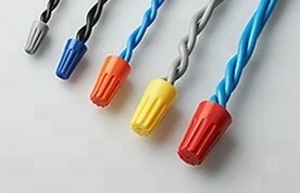 500pcs package high quality P3 orange color 600v plastic spring fast electric twist on wire connector