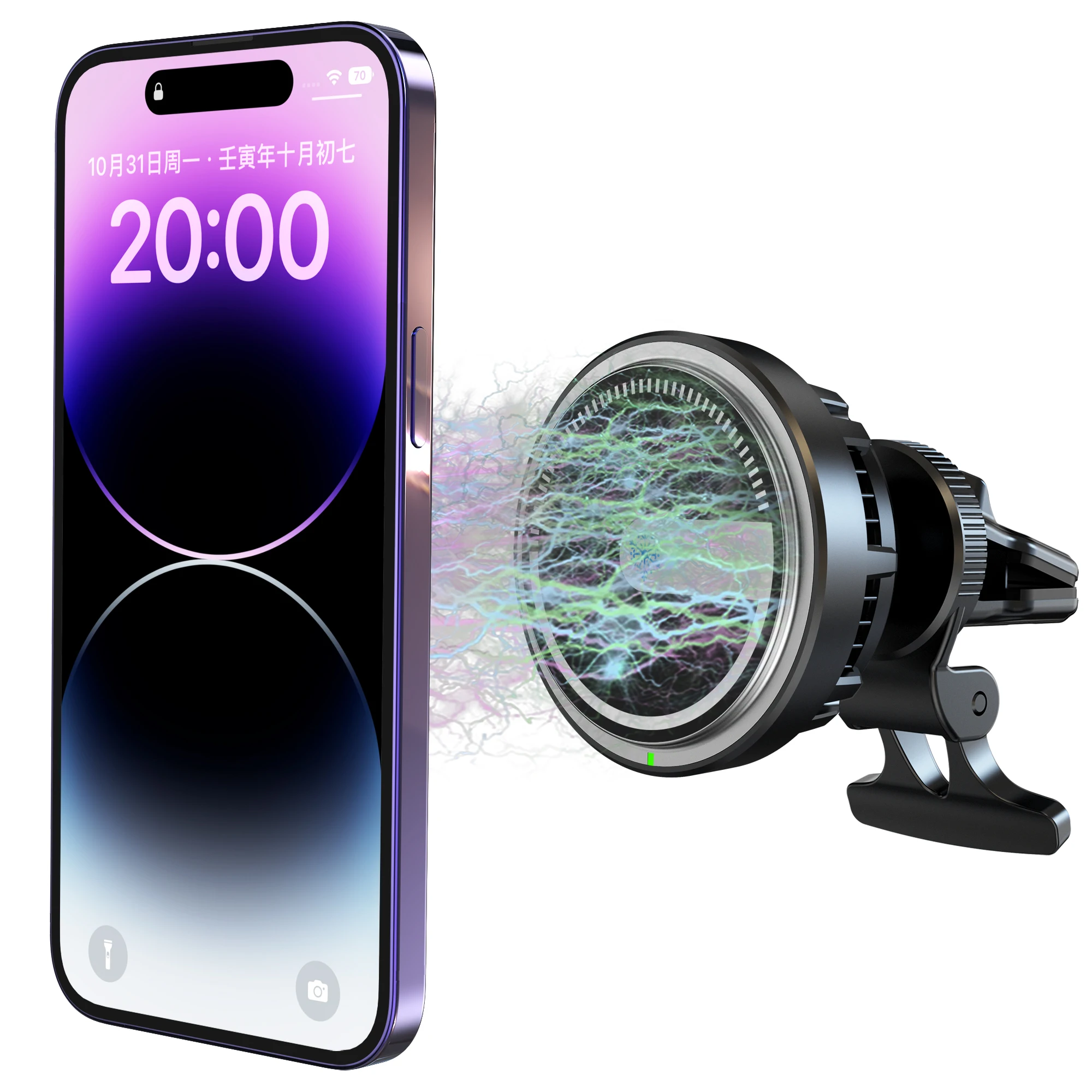 Phone Holder 15W Car Wireless Charger Charging Qi for Iphone Samsung New Product Factory Wholesale Car Charger Holder