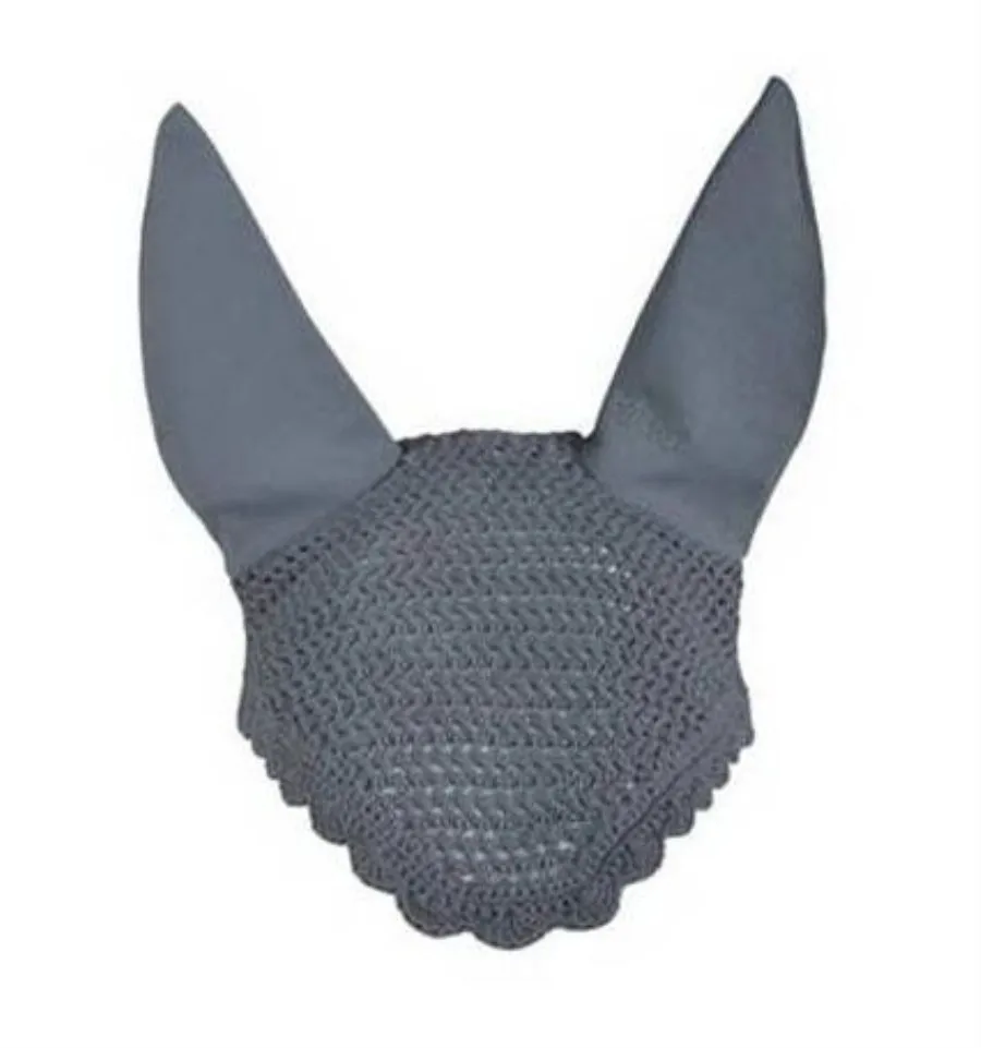 Two Tone Horse Riding crochet Fly Veils   Horse Riding Hand Knitted Ear Bonnets   Horse Riding Cotton Ear Nets