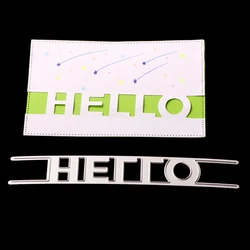 AAGU Hello Greeting Metal Carbon Steel Dies Cut Dies Embossing Stencils Scrapbooking Album Decoration Paper Craft Die Cut Dies