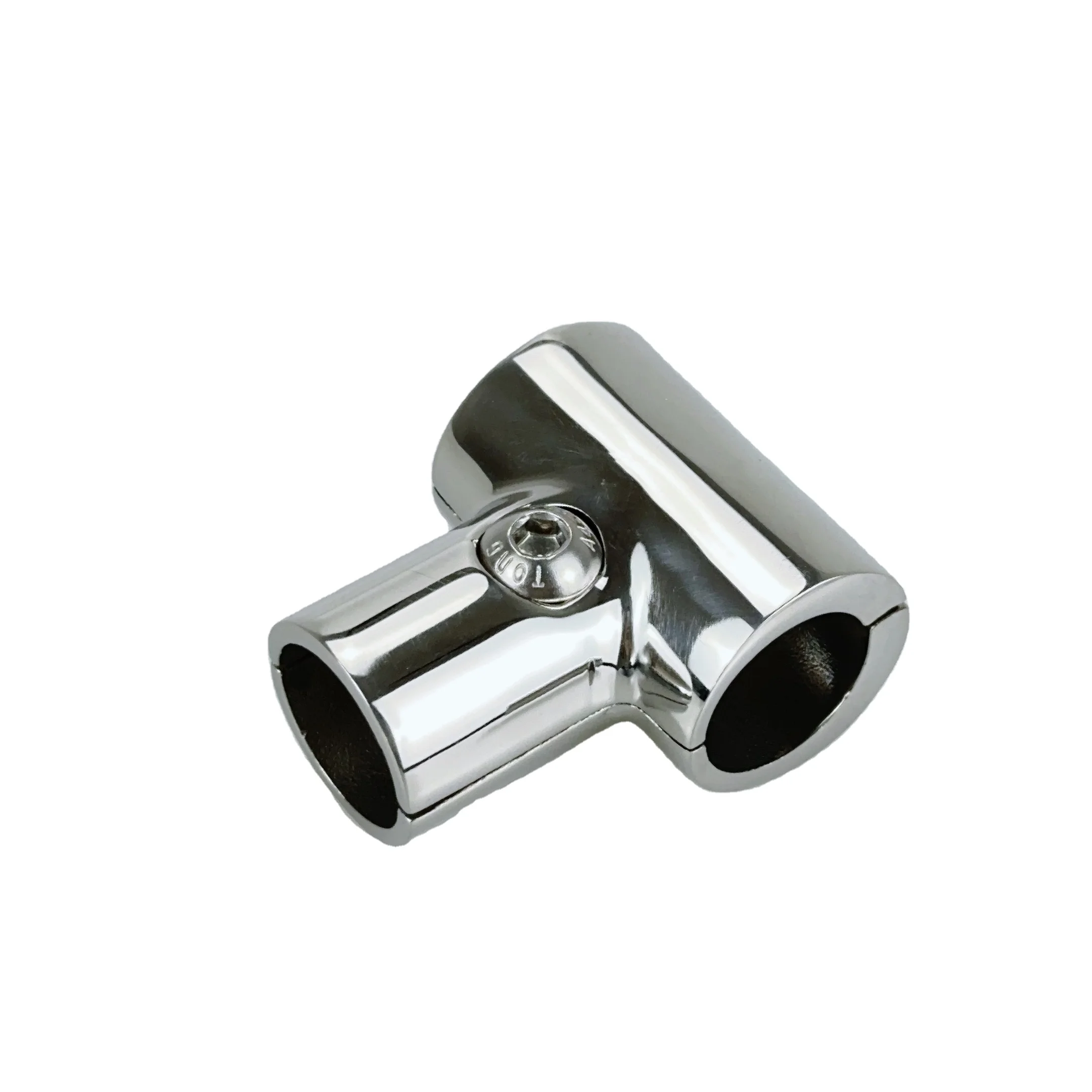 316 Stainless Steel Bimini Tee Handrail 3-Way Tee Joint for Boat Pipe Tube Fittings New Condition Boat Ladder Rod Holder Bearing