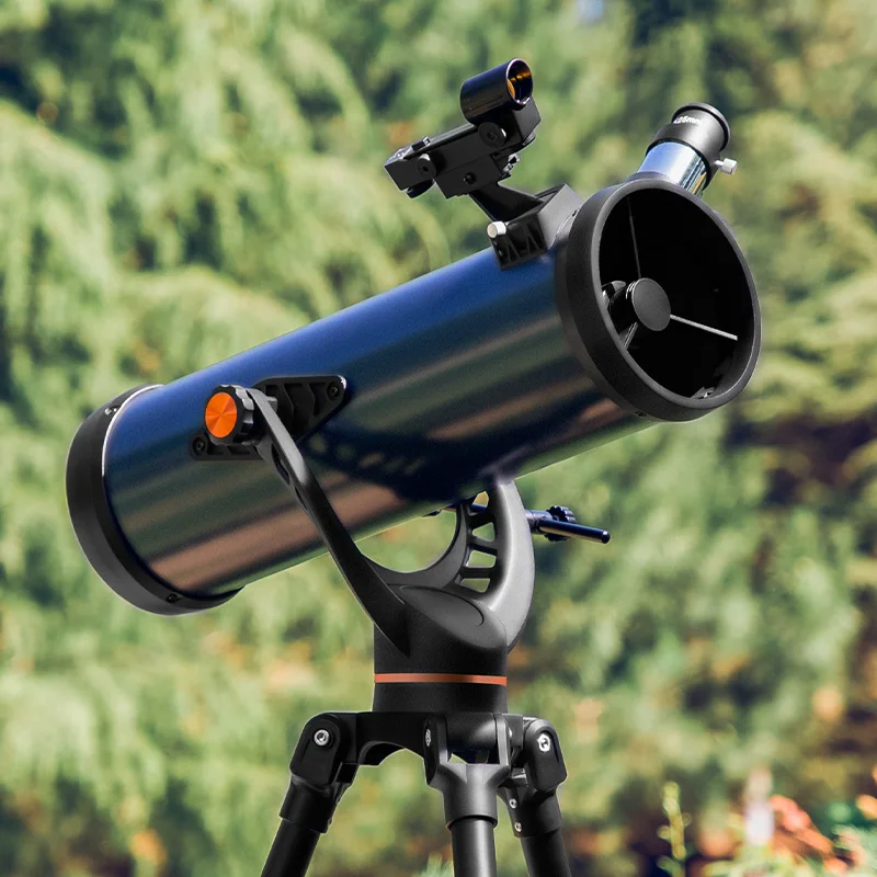BIJIA 114/1000EQ высокой четкости отражающий астрономический телескоп на большие расстояния с регулируемым штативом