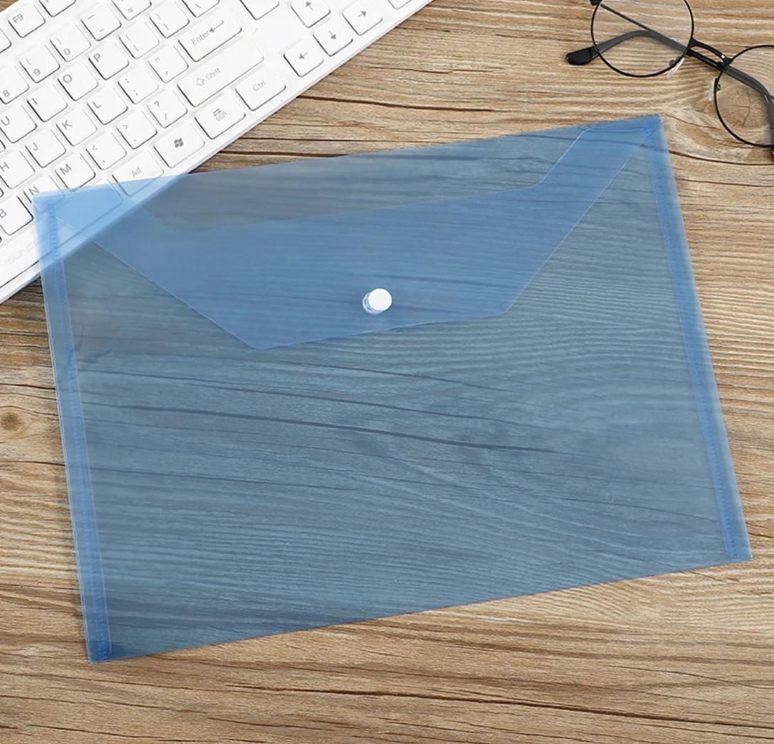 Прозрачный Органайзер с логотипом на заказ A4 Pp, пластиковый файл для документов Baag