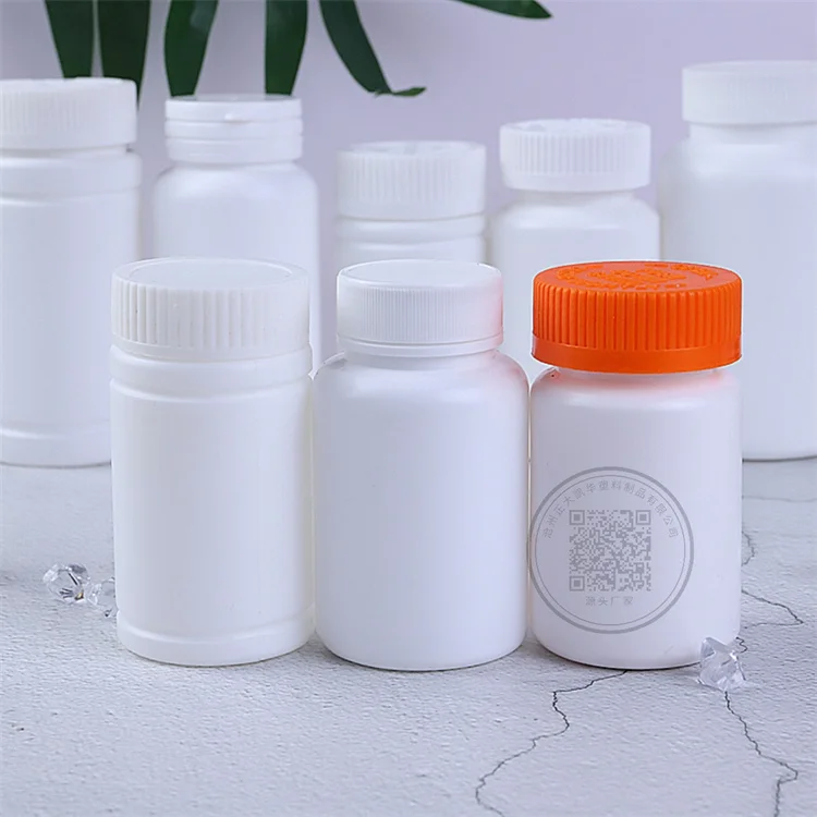 Empty 100ML 150ML 200ML Plastic Hdpe Vitamin Capsule Medical Pill Bottle